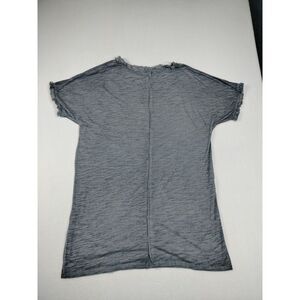 Umgee Shirt Women's Medium Gray Classiccore Normalcore Minimalist Fringe‎